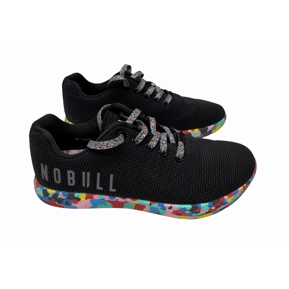 NOBULL Black Multicolor Outwork Trainer Shoes - Men's Size 7, Women's Size 8.5 - Picture 9 of 12